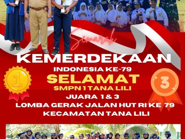 Juara 1 dan 3 Lomba Gerak Jalan  Hut RI ke-79 Kec. Tana Lili