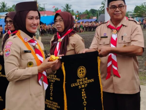 Gugus Depan SMP Negeri 1 Tana Lili TERGIAT 1 Kwartir Cabang Pramuka Luwu Utara 2024