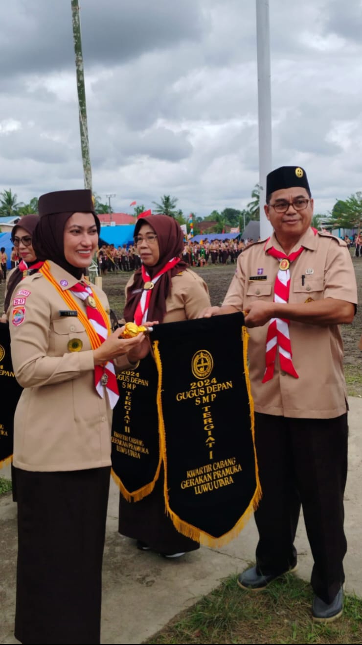 Gugus Depan SMP Negeri 1 Tana Lili TERGIAT 1 Kwartir Cabang Pramuka Luwu Utara 2024